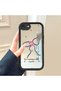 iPhone 7/8/Se 2020 2022 Compatible Mirror Phone Case Black Silicone Protected Ribbon Patterns - 3