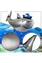 Pirate Shark Themed 5Th Birthday Balloon Set & Happy Birthday Banner & Curtain Set - 5