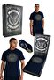 Men's Stand-Up Stitched Logo T-Shirt Laser Wooden Box Gift