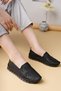 Syg P74 Black Genuine Leather Transparent Sole Women's Shoes