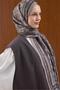 Viskon Mayda Shawl Powder Mink Chain Patterned Tok Duruşlu 190X70 - 5