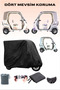 Black Cabin Arora Angel Pro Electric Moped Cover 3-Wheel Cover 4-Season Protection