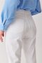 Ns-96389 White High Waist Stretch Fabric Denim Fabric Mom Fit Jean - 5