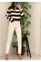 Ns-80400 Women's White Stretch Fabric Mom Jean High Waist White Pants
