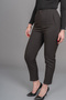 Women's Winter Coffee Color High Waist Fluted Pipe Leg Lycra Trousers Casual Daily Office Stylish 30334 - 4