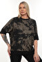 Crew Neck Patterned Viscose - 3