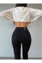 Ns-13879 Zero Max Flared Jean Black Colorfast Extra Lycra High Waist - 3
