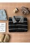 Gray Black Thessaloniki Knitted Polo Neck Oversized Knitwear Sweater, Women's Sweater Fmoda101 - 3