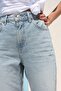 Ns-19714 Women's Light Blue Mom Fit Jeans - 3