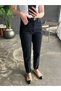 Ns-69896 Women's Lycra-Free Premium Mom Jean Black - 3