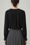 Women's Collar Detailed Long Sleeve Chiffon Blouse - 3