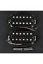 FLEOR Alnico 2 Humbucker Pickup Electric Guitar Double Coil Neck and Bridge Pickup Set-Black - 2