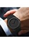 Aura Watch with Arabic Numerals, Matte Black, Unisex, Wristwatch, Minimalist Analog Watch Black Dial - 3