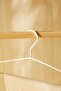 3-Tier Wooden Support Matte White Metal Clothes Garment Rack, Clothing Rack 32X36.5X0.47 - 3