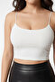 White Crop Blouse with Rope Straps – Stylish and Comfortable Top with a Bustier Look - 4