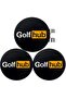black 3 pcs Golf Hub Design Golf Ball Markers Hat Clip 3Pack Choose Your Golf Gift Set Golf Marker M - 7