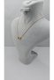Gold Color-C-Letter Necklace with Steel Heart Detail - 5