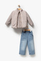 Vest Set Holiday 3-Piece Boy's Set with Plaid Shirt 9081 - 5