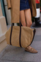 Sally Women's Nude Real Leather Suede Large Size Bag - 4