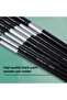 7 Pcs Premium Black Swan Brush Kit for Drawing, Watercolor Techniques, and Fine Art - Professiona... - 5