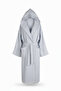 Striped Muslin 100% Cotton Hooded Dressing Gown - 2