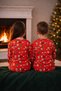 Children's Christmas Themed Pajama Set – 100% Cotton, Two-Thread Soft Fabric – Girls/Boys - 7