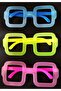 Phosphorescent Square Model Glow Party Glasses, Glasses That Light up in the Dark, 12 Pieces - 3