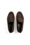 Brown Suede Genuine Leather Unlined Flexible Women's Casual Stylish and Comfortable Loafer - 3