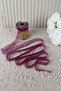Plum Naples Linen Ribbon 2.5 cm 20 Meters - Bohça, Nikah, Nişan, Çeyiz, Hediye, Süsleme, Parti - 3