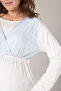 Dantelli Maternity Pajama Set and Robe Set - Adjustable Waist Maternity Pajama Set - 7