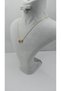 Gold Color-G Letter Necklace with Steel Heart Detail - 4