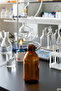 125 ml Round Medicine Syrup Bottle 125 Cc Amber Brown Glass Bottle with Lockable White Cap 6 Pieces - 3