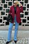Blue 5-Pocket Palazzo Jean V00030-A - 5