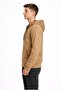 Men's Mink 2 Thread Zippered K Hooded Sweatshirt-W1084 - 2