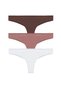 Women's Cotton 3-Piece Brazilian Panties
