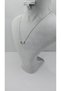 Silver Color-G-Letter Necklace with Steel Heart Detail - 4