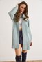 Women's Mint Green Pocket Detail Collar Detailed Soft Textured Knitwear Cardigan Hrk-19000322 - 5