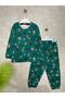 Unisex Children's Pajama Set Tiger Print 100% Cotton Interlock Fabric Long Sleeves Crew Neck - 8