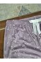 French Velvet Oversized Elastic Waist Pajama Bottoms - 3