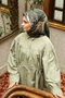 Ecozen Scarf Tn2105 Floral Pattern 10-Green-Black-Tan - 2
