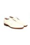 Beige Color Lace-Up Genuine Leather Men's Shoes