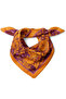 Gold Color Marble Abstract Pattern Scarf Bandana 50X50 cm