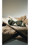 Emerald Frame Rectangular Sunglasses