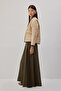 CONTRAST BELTED QUILTED JACKET - 5