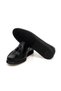 Black Color Laceless Genuine Leather Men's Shoes - 3