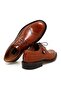 Tan Color Lace-Up Genuine Leather Men's Shoes - 2