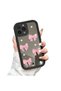 iPhone 14 Pro Compatible Ribbon Button Mirrored Anti-Fall Silicone Phone Case - 3