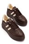 Women's Bitter Brown Thick Sole Sneakers - 2