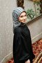 Ecozen Scarf Tn2106 Monogram 01-Smoked-Black