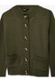 Long Sleeve Pocketed Lightweight Mock Neck Button Knitwear Cardigan - 5